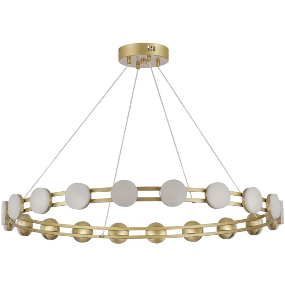 SL6610.203.20 Светодиодная подвесная люстра, матовое золото, 40W 4000K 4000Лм на 14м2 MONRO SL6610.203.20 Светодиодная подвесная люстра, матовое золото, 40W 4000K 4000Лм на 14м2 MONRO