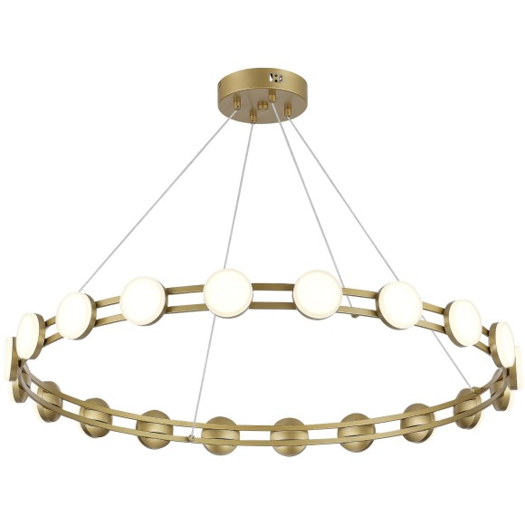 SL6610.203.20 Светодиодная подвесная люстра, матовое золото, 40W 4000K 4000Лм на 14м2 MONRO SL6610.203.20 Светодиодная подвесная люстра, матовое золото, 40W 4000K 4000Лм на 14м2 MONRO