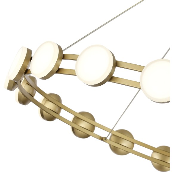 SL6610.203.20 Светодиодная подвесная люстра, матовое золото, 40W 4000K 4000Лм на 14м2 MONRO SL6610.203.20 Светодиодная подвесная люстра, матовое золото, 40W 4000K 4000Лм на 14м2 MONRO