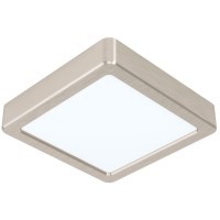 99252 Светодиодный накладной светильник FUEVA 5, 10,5W (LED), 160х160, H28, 1350lm, 4000K, сталь, нике