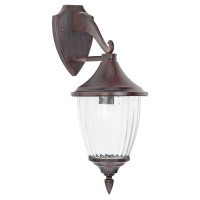 88795 EGLO SORRENTO Уличный настенный светильник бра с одной лампой E27, 100Вт, IP44, коричневый, стекло