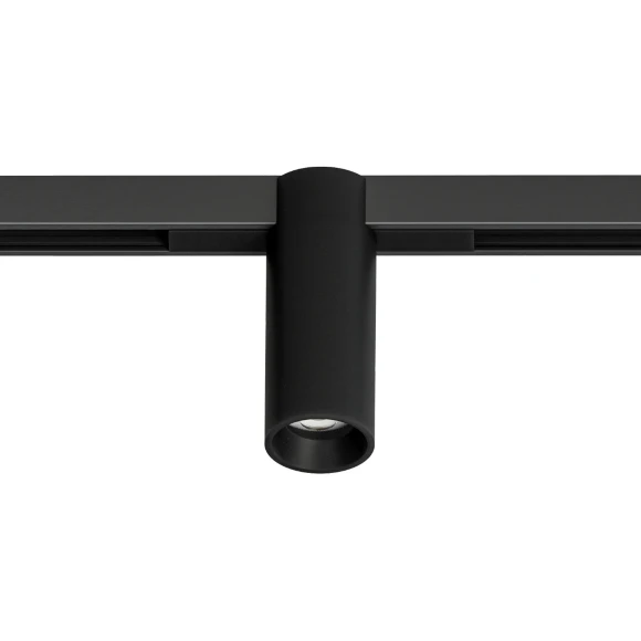 Arte Lamp OPTIMA A7289PL-1BK Черный магнитный трековый светодиодный светильник, вертикальный неповоротный цилиндр, COB LED 8Вт 3000К 830Лм 36° CRI90 IP20 48В светодиоды BRIDGELUX