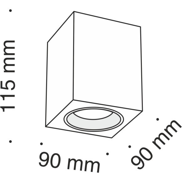 Накладной потолочный светильник Maytoni C013CL-01B Slim под лампу 1xGU10 50W