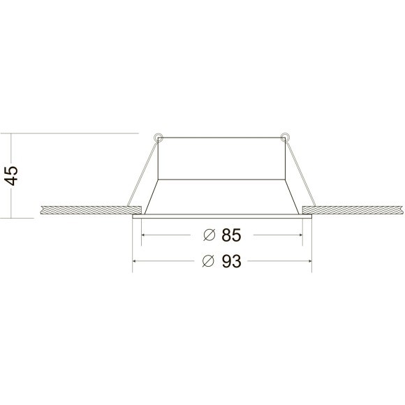 Встраиваемый светильник Maytoni DL028-2-01W Dot под лампу 1xGU10 50W