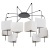 Подвесная люстра Arte Lamp TRIXIE A7084SP-8BK