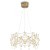 Подвесная светодиодная люстра с латунным основанием и хрусталем 36Вт 3000К 3000Лм 80CRI Freya FR5591PL-L36BS