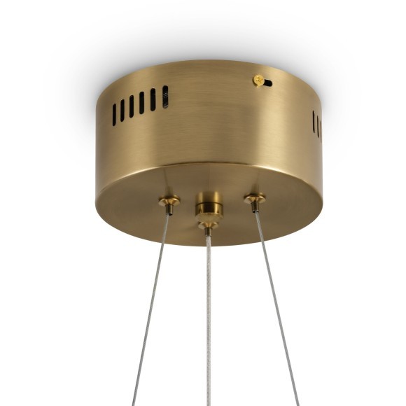 Подвесная светодиодная люстра с латунным основанием и хрусталем 36Вт 3000К 3000Лм 80CRI Freya FR5591PL-L36BS