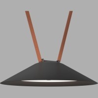 DK5664-BK Cветильник для трека-ремня Belty Smart, серия Flow, со светодиодом, D300*H71мм, 48V DC, 20W, RA90, 120°, 2700-6500K, IP20, черный, алюминий