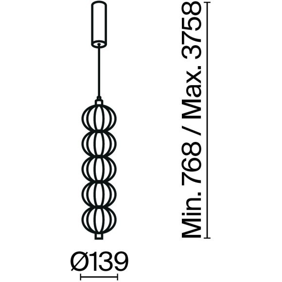 Подвесной светильник Maytoni MOD216PL-L10G3K Подвесной светильник Maytoni MOD216PL-L10G3K