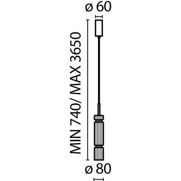 Подвесной светильник Maytoni MOD272PL-L12BS3K1