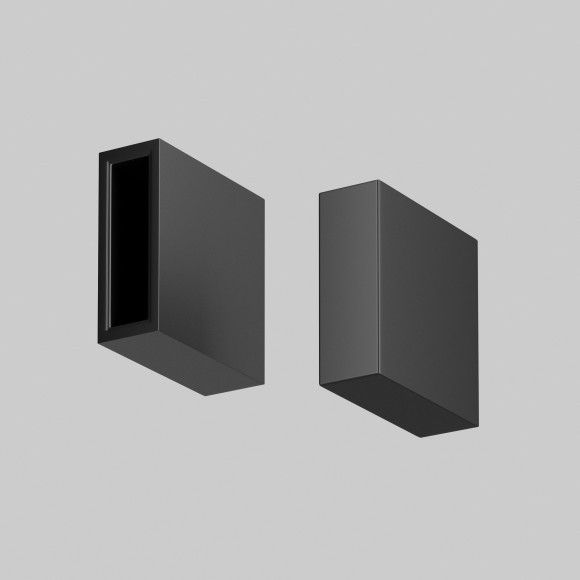 Торцевая заглушка 2шт для гибкого вертикального шинопровода Maytoni Flexity TRA200EC-11B