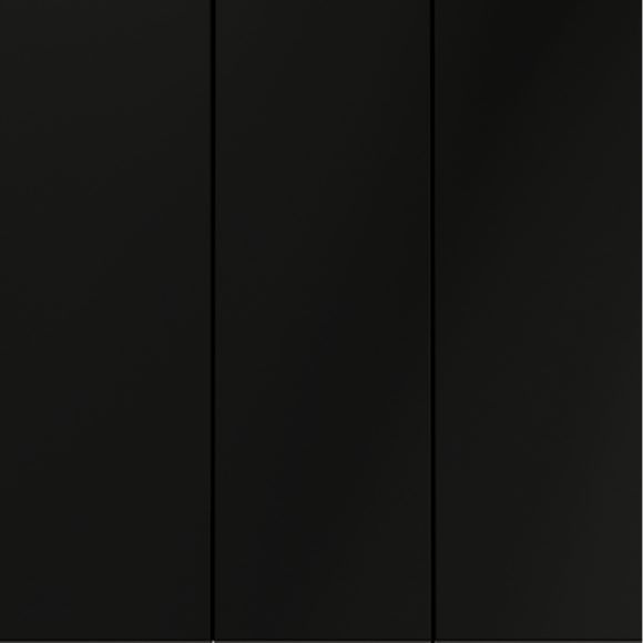 VLS030108 Выключатель встраиваемый трехклавишный черного матового цвета 10А (2200 Ватт) VOLTUM S70 (черный матовый)