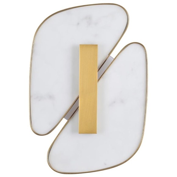 6638/10WL L-VISION ODL_EX24 металл/золотой/искусственный мрамор/акрил Настенный светильник IP20 LED 10W 3000K 220V CHIARA