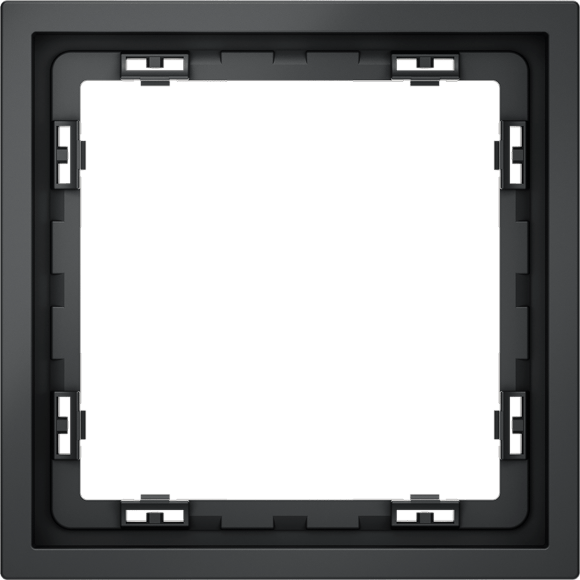VLS100107 Рамка пластиковая для электрических изделий графитового цвета VOLTUM серии S70 на 1 пост (графит)