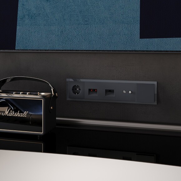 VLS080207 Вывод для кабеля диаметром до 7 мм графитового цвета VOLTUM S70 (графит)