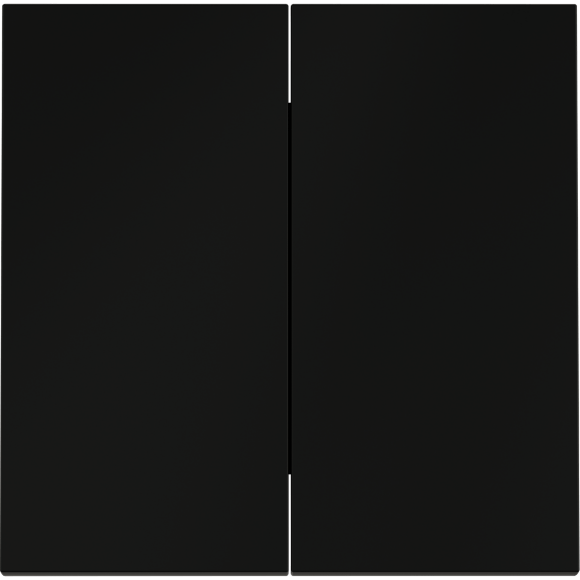 VLS000308 Клавиши для выключателя и переключателя двухклавишного черного матового цвета VOLTUM S70 (черный матовый)