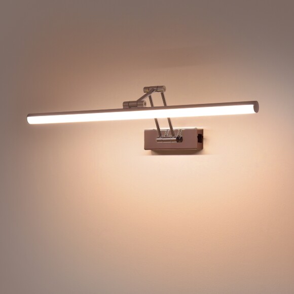 Lightstar Noce 201144 Хромированная светодиодная подсветка для картин и зеркал шириной 63см, с выключателем на корпусе и CCT переключением цветности на драйвере, 14Вт 3000;4000;6000К 1200Лм CRI90 Lightstar Noce 201144 Хромированная светодиодная подсветка для картин и зеркал шириной 63см, с выключателем на корпусе и CCT переключением цветности на драйвере, 14Вт 3000;4000;6000К 1200Лм CRI90