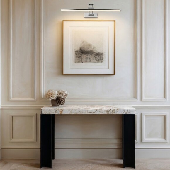 Lightstar Noce 201144 Хромированная светодиодная подсветка для картин и зеркал шириной 63см, с выключателем на корпусе и CCT переключением цветности на драйвере, 14Вт 3000;4000;6000К 1200Лм CRI90 Lightstar Noce 201144 Хромированная светодиодная подсветка для картин и зеркал шириной 63см, с выключателем на корпусе и CCT переключением цветности на драйвере, 14Вт 3000;4000;6000К 1200Лм CRI90