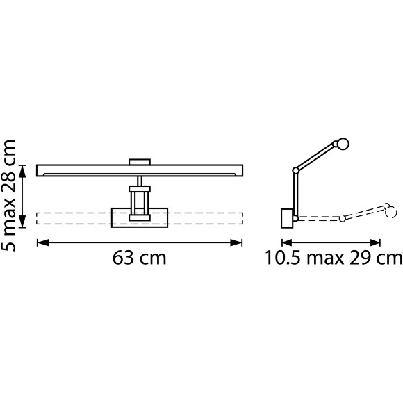 Lightstar Noce 201144 Хромированная светодиодная подсветка для картин и зеркал шириной 63см, с выключателем на корпусе и CCT переключением цветности на драйвере, 14Вт 3000;4000;6000К 1200Лм CRI90 Lightstar Noce 201144 Хромированная светодиодная подсветка для картин и зеркал шириной 63см, с выключателем на корпусе и CCT переключением цветности на драйвере, 14Вт 3000;4000;6000К 1200Лм CRI90