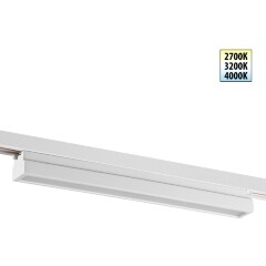 Novotech ITER 359790 Белый линейный однофазный трехжильный трековый светильник, 40см, с CCT переключением цветовой температуры, LED 24Вт 1294Лм CRI≥90 108° 2700-3200-4000К IP20 220V Novotech ITER 359790 Белый линейный однофазный трехжильный трековый светильник, 40см, с CCT переключением цветовой температуры, LED 24Вт 1294Лм CRI≥90 108° 2700-3200-4000К IP20 220V