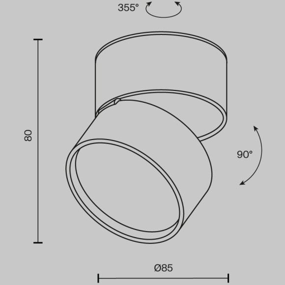 Потолочный светильник Technical C024CL-L12W3K