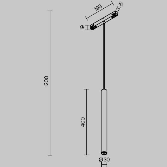 Трековый светильник Technical TR226-4-5WTW-M-DSZ-W