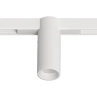 Arte Lamp OPTIMA A7269PL-1WH Черный магнитный трековый светодиодный светильник, вертикальный неповоротный цилиндр, COB LED 8Вт 4000К 830Лм 36° CRI90 IP20 48В светодиоды BRIDGELUX