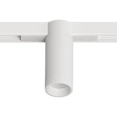 Arte Lamp OPTIMA A7269PL-1WH Черный магнитный трековый светодиодный светильник, вертикальный неповоротный цилиндр, COB LED 8Вт 4000К 830Лм 36° CRI90 IP20 48В светодиоды BRIDGELUX