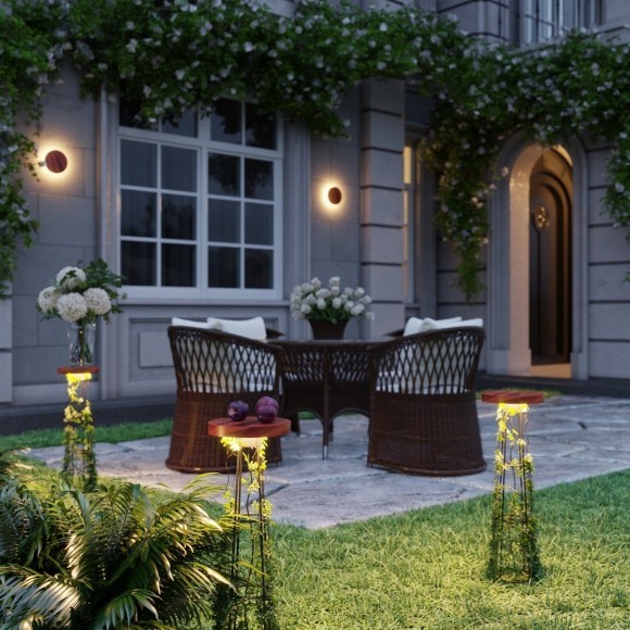 Уличный встраиваемый в грунт светильник IP65 LED 12W 3000K Odeon Light LIANA 7108/15GLA