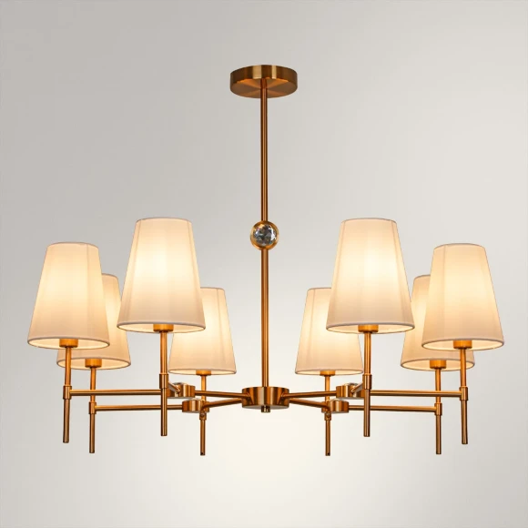 A4104LM-8PB Arte lamp DEBORA Подвесная люстра на штанге на 8 плафонов