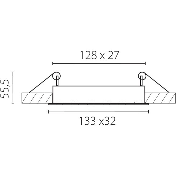 Встраиваемый в ГКЛ светодиодный спот с ячейками 9Вт 26° 580Лм CRI90 4000К Guarda Lightstar 080246