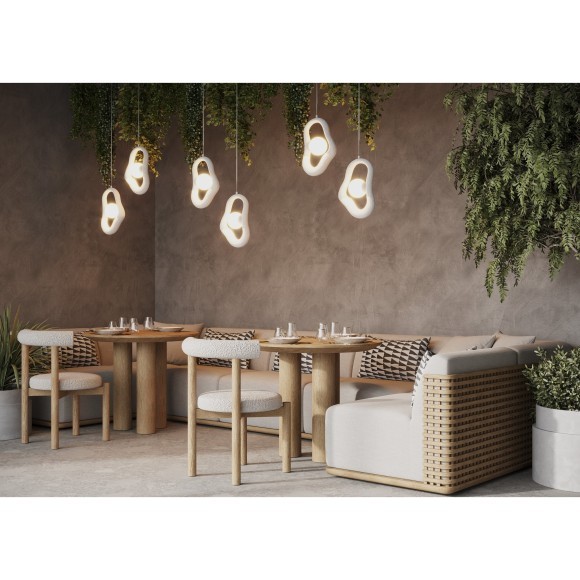 Подвесной светильник с плафоном под камень и лампой G9 Maytoni Opus MOD380PL-01W