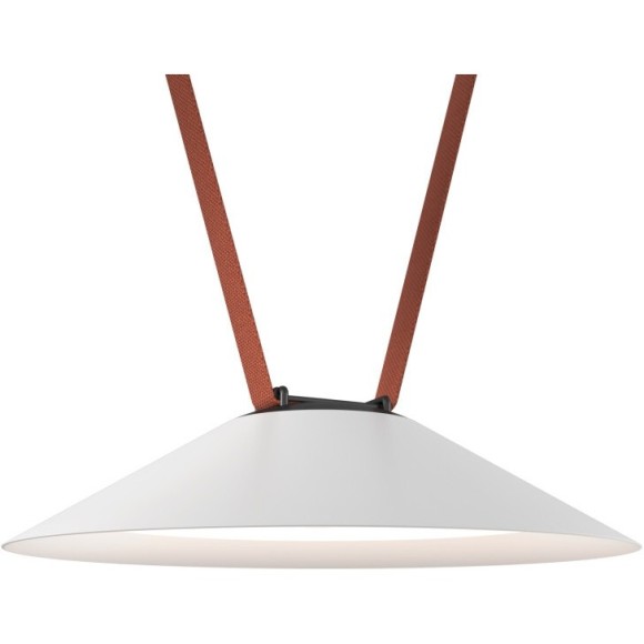 DK5664-WH+BK Cветильник для трека-ремня Belty Smart, серия Flow, со светодиодом, D300*H71мм, 48V DC, 20W, RA90, 120°, 2700-6500K, IP20, белый с черным, алюминий