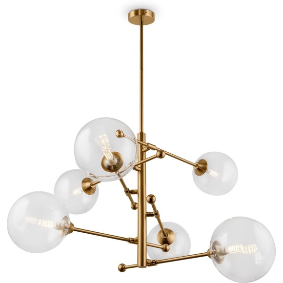 Люстра потолочная Freya FR5115PL-06BZ Maddison под лампы 6xG9 5W