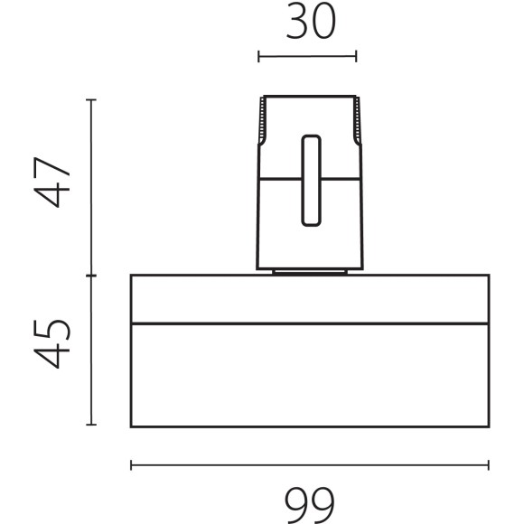 Светильник трековый 48V 6W 4000K 120° черный Due Hermes Lightstar 210647