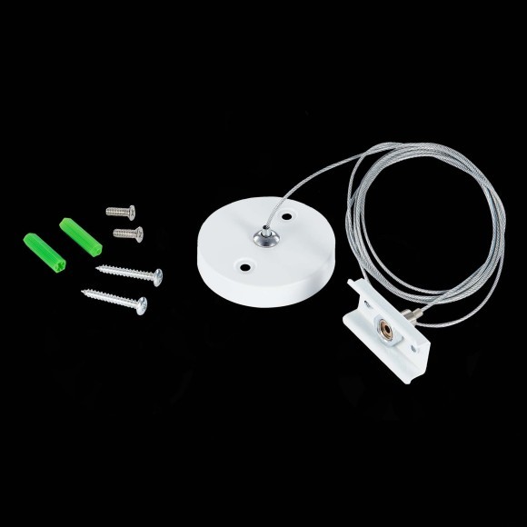 ST015.522.17 Тросовый подвес 1шт 150см для накладного шинопровода белый SKYLINE 220