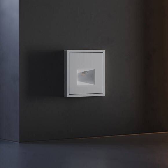 VLS001316 Накладка для розетки RJ45 категории 6Е (для проводов CAT5-CAT6 до 10 Гбит/сек) серого цвета VOLTUM S70 (серый)