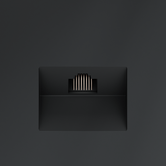 VLS060107 Розетка компьютерная RJ45 категории 6Е (для проводов CAT5-CAT6 до 10 Гбит/сек) графитового цвета VOLTUM S70 (графит)