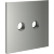 VLS001605 Накладка для розетки телевизионной оконечной TV+SAT (Телевизионный + Спутниковый) стального цвета VOLTUM S70 (сталь)