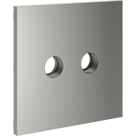 VLS001605 Накладка для розетки телевизионной оконечной TV+SAT (Телевизионный + Спутниковый) стального цвета VOLTUM S70 (сталь)
