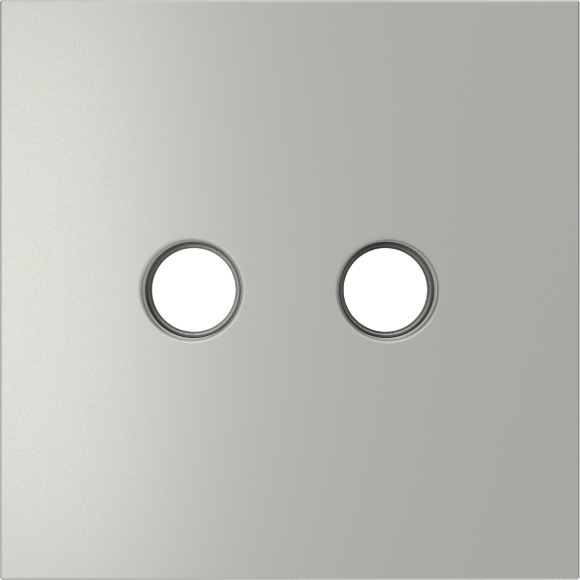 VLS001605 Накладка для розетки телевизионной оконечной TV+SAT (Телевизионный + Спутниковый) стального цвета VOLTUM S70 (сталь)