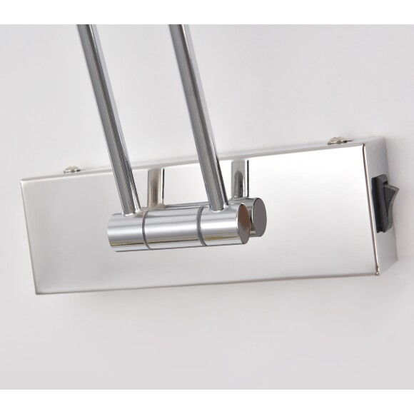 Lightstar Noce 201134 Хромированная светодиодная подсветка для картин и зеркал шириной 43см, с выключателем на корпусе и CCT переключением цветности на драйвере, 9Вт 3000;4000;6000К 780Лм CRI90 Lightstar Noce 201134 Хромированная светодиодная подсветка для картин и зеркал шириной 43см, с выключателем на корпусе и CCT переключением цветности на драйвере, 9Вт 3000;4000;6000К 780Лм CRI90