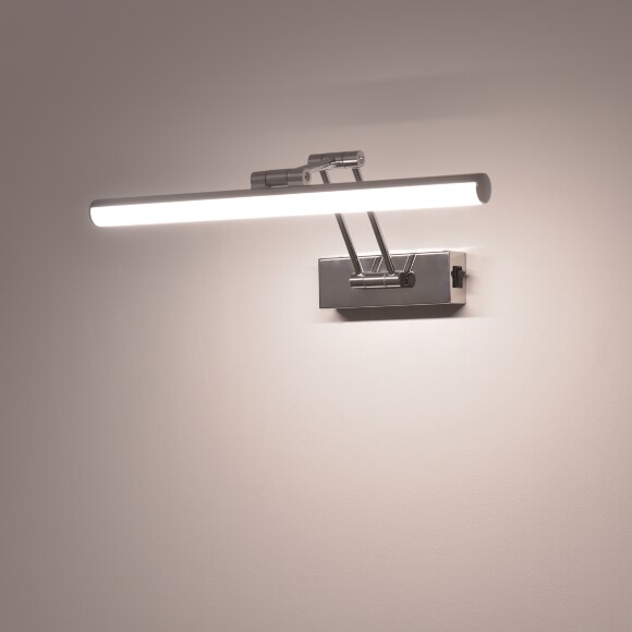 Lightstar Noce 201134 Хромированная светодиодная подсветка для картин и зеркал шириной 43см, с выключателем на корпусе и CCT переключением цветности на драйвере, 9Вт 3000;4000;6000К 780Лм CRI90 Lightstar Noce 201134 Хромированная светодиодная подсветка для картин и зеркал шириной 43см, с выключателем на корпусе и CCT переключением цветности на драйвере, 9Вт 3000;4000;6000К 780Лм CRI90