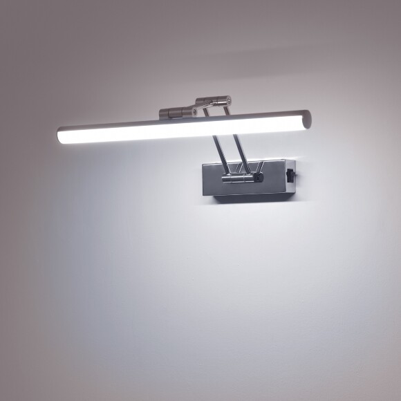Lightstar Noce 201134 Хромированная светодиодная подсветка для картин и зеркал шириной 43см, с выключателем на корпусе и CCT переключением цветности на драйвере, 9Вт 3000;4000;6000К 780Лм CRI90 Lightstar Noce 201134 Хромированная светодиодная подсветка для картин и зеркал шириной 43см, с выключателем на корпусе и CCT переключением цветности на драйвере, 9Вт 3000;4000;6000К 780Лм CRI90