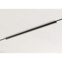 Crystal Lux CLT 0.36 001 20W BL M4000K 1409/384 Черный магнитный линейный светильник, выступающий из трека, 598x32x11мм, 20Вт 1700Лм 4000К 100° CRI90 48V серия UX5