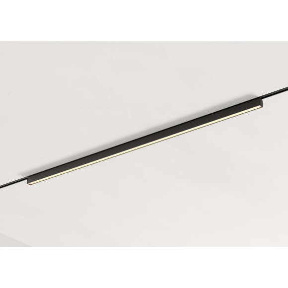 Crystal Lux CLT 0.36 001 20W BL M4000K 1409/384 Черный магнитный линейный светильник, выступающий из трека, 598x32x11мм, 20Вт 1700Лм 4000К 100° CRI90 48V серия UX5