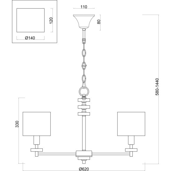 Люстра подвесная Freya FR5015PL-05G Tiana под лампы 5xE14 40W