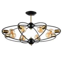 Люстра потолочная Arte Lamp A1963PL-8BK GLASGOW под лампы 8xE27 40W Люстра потолочная Arte Lamp A1963PL-8BK GLASGOW под лампы 8xE27 40W