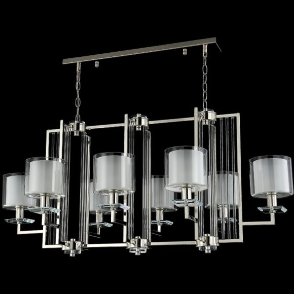 Люстра Crystal Lux NICOLAS SP8 L1000 NICKEL/WHITE