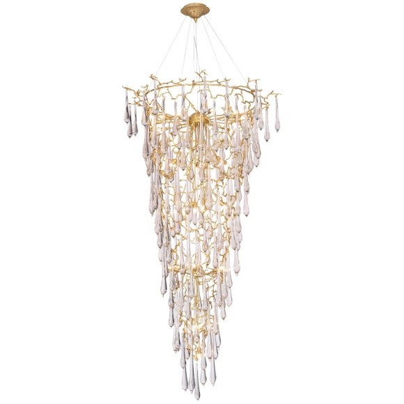 Люстра Crystal Lux REINA SP34 D1200 GOLD PEARL